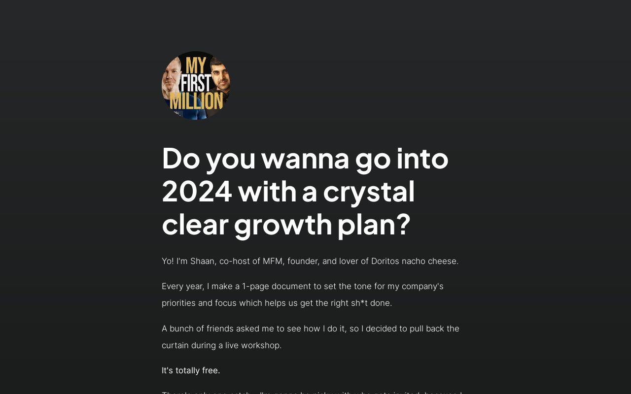 Plan For 2024   Card 